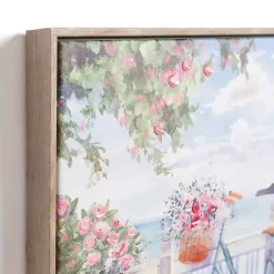 Kirklands Home Canvas Art|Bike on the Boardwalk Framed Canvas Art Print Multi