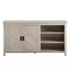 Kirklands Home Cabinets & Sideboards|Birch 2-Door Chevron Cabinet Tan