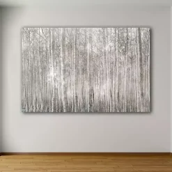 Kirklands Home Canvas Art|Birch Trees Canvas Art Print Gray