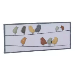 Kirklands Home Wall Plaques|Birds on a Wire Metal Wall Plaque