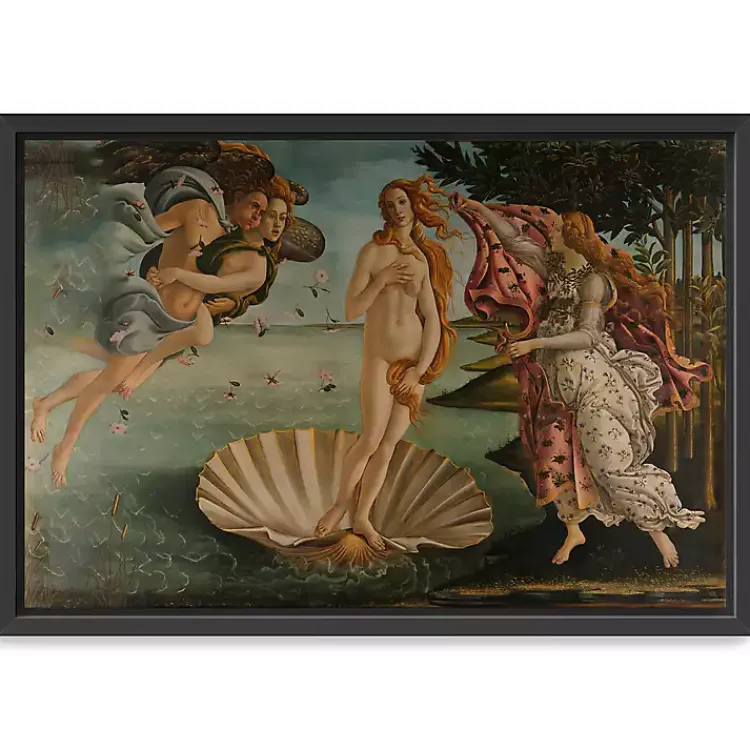 Kirklands Home Canvas Art|Birth of Venus Framed Canvas Art Print, 36x28 in. Multi