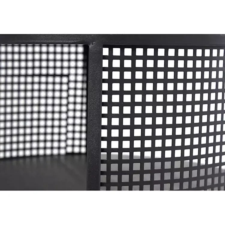 Kirklands Home Accent & End Tables|& Gold Metal Mesh Round Accent Table Black