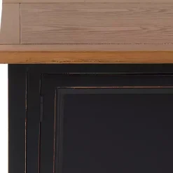 Kirklands Home Cabinets & Sideboards|& Oak 4-Drawer Charlotte Sideboard Black