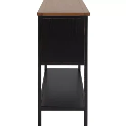 Kirklands Home Cabinets & Sideboards|& Oak 4-Drawer Charlotte Sideboard Black