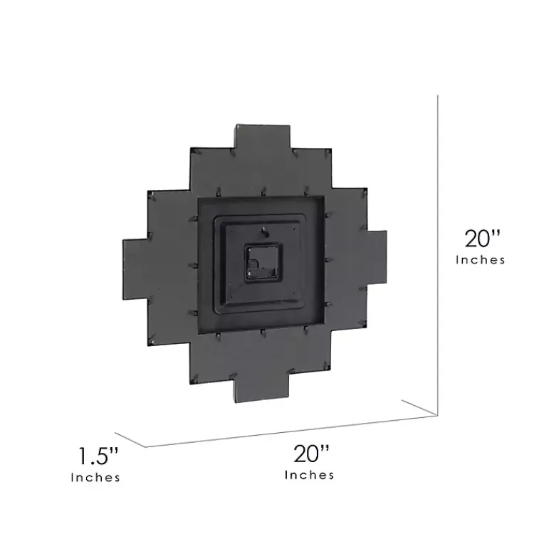 Kirklands Home Clocks|Black 12 Photo Frame Collage Clock