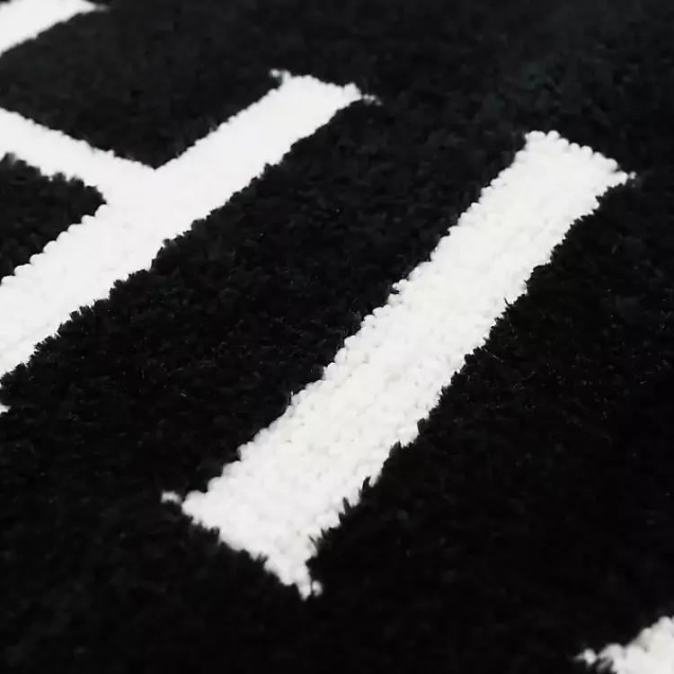 Kirklands Home Bathroom Rugs|& White Black