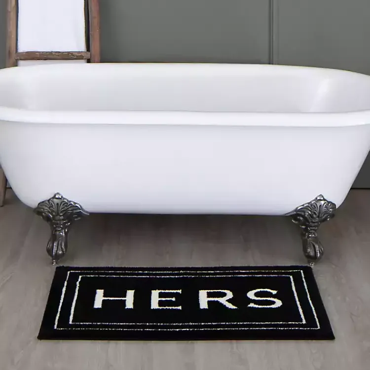 Kirklands Home Bathroom Rugs|& White Black
