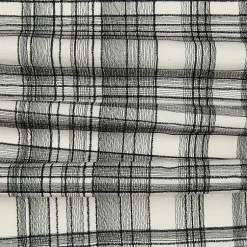 New Black & White Handwoven Plaid Throw Pillow Pillows