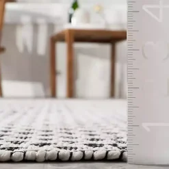 Kirklands Home Area Rugs|Black & White Trellis Indoor/Outdoor Rug, 6x9