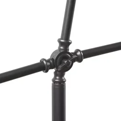 Kirklands Home Floor Lamps|Black Adjustable Arm Modern Floor Lamp White