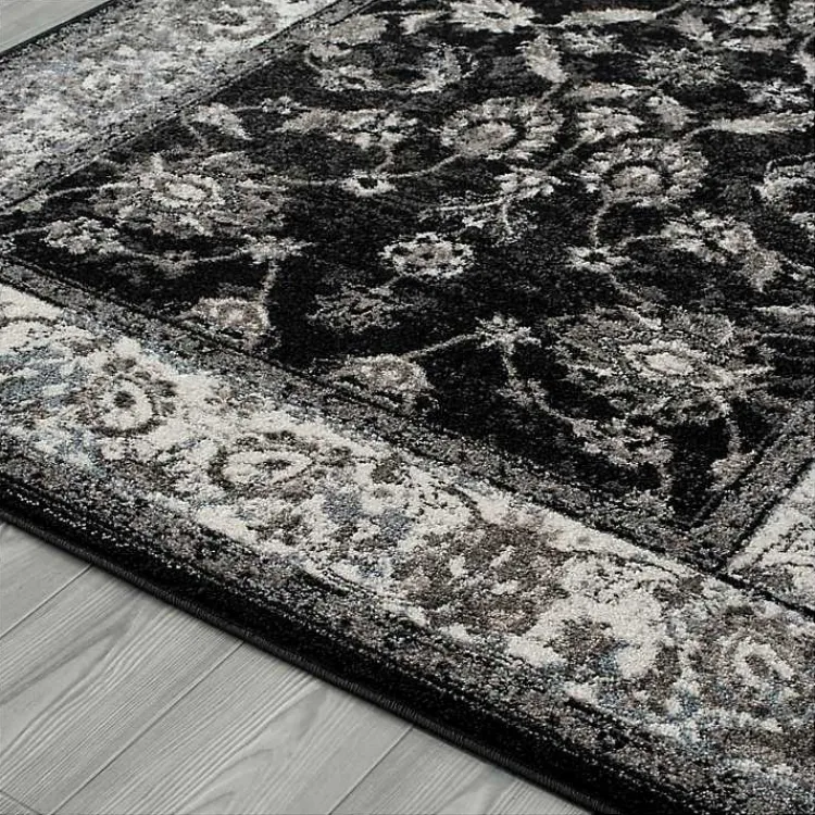 Kirklands Home Area Rugs|Black Alex Area Rug, 5x7