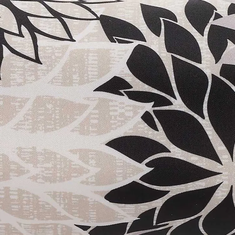 Kirklands Home Outdoor Cushions & Pillows|and Beige Floral Outdoor Bolster Pillow Black