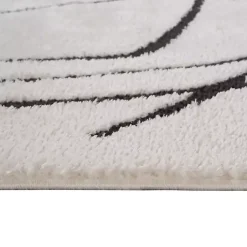 Kirklands Home Area Rugs|Black and Ivory Monotone Geo Area Rug, 8x10