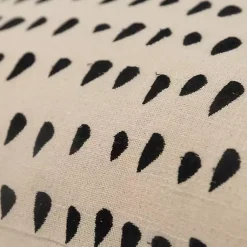 Outlet Black and Natural Animal Patterned Lumbar Pillow Pillows