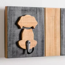 Kirklands Home Hooks|Black and Natural Wood Dog Hooks