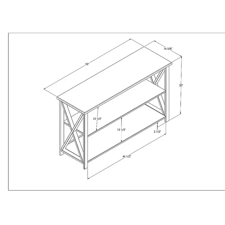 Kirklands Home Console Tables|Black and Rustic Oak Wood Farmhouse Console Table