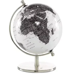 Discount Black and White Aluminum Globe Statues & Figurines
