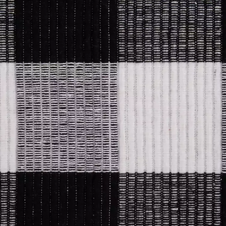 Kirklands Home Table Linens|and White Buffalo Check Placemats, Set of 6 Black