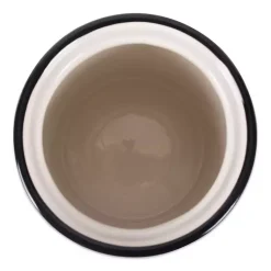 Kirklands Home Pet Dishes & Canisters|Black and White Ceramic Canister