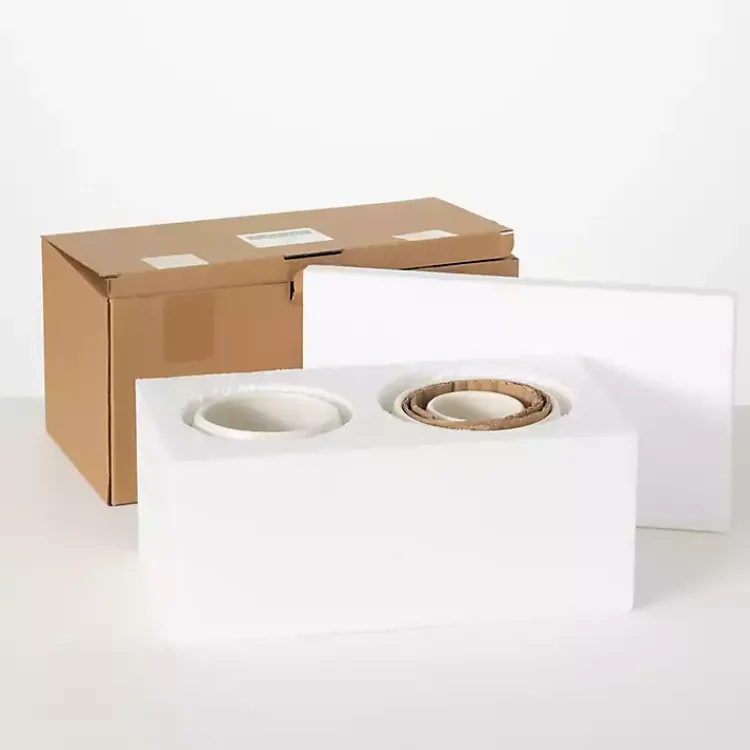 Kirklands Home Planters|Black and White Ceramic Planters, Set of 3