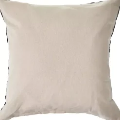 Clearance Black and White Chevron Pillow with Tassels Pillows