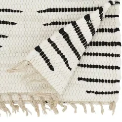 Kirklands Home Table Linens|Black and White Diamond Table Runner