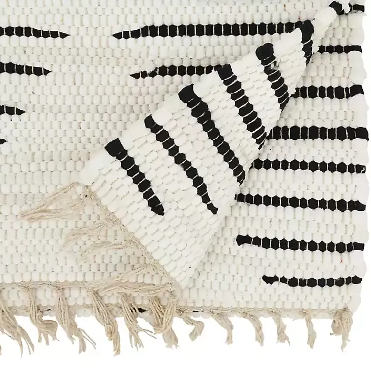 Kirklands Home Table Linens|Black and White Diamond Table Runner