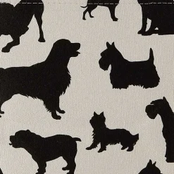 Discount Black and White Dog Rectangular Pet Bin Baskets & Boxes