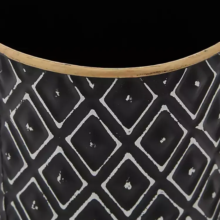 Best and White Embossed Diamond Jars, Set of 2 Decorative Bowls & Jars