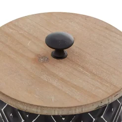 Best and White Embossed Diamond Jars, Set of 2 Decorative Bowls & Jars