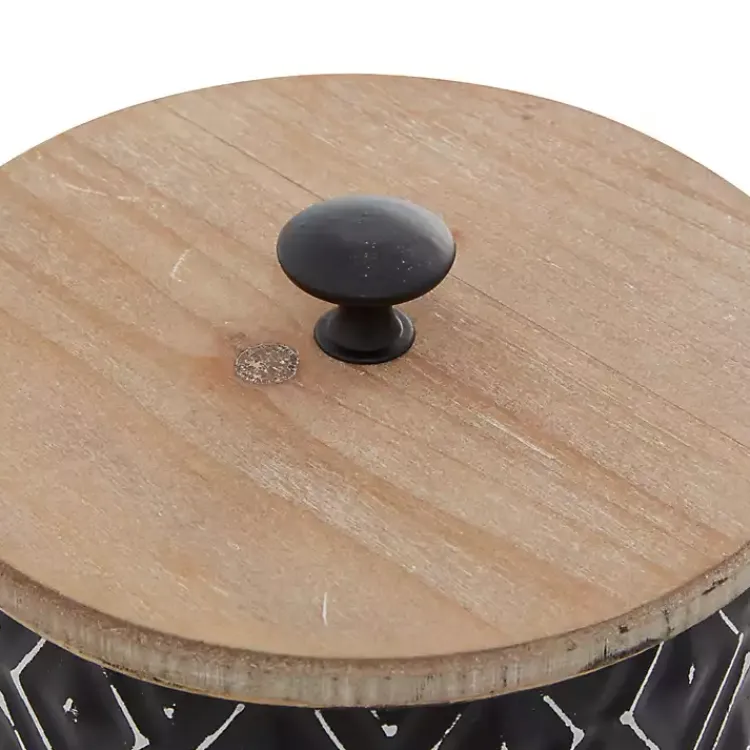 Best and White Embossed Diamond Jars, Set of 2 Decorative Bowls & Jars