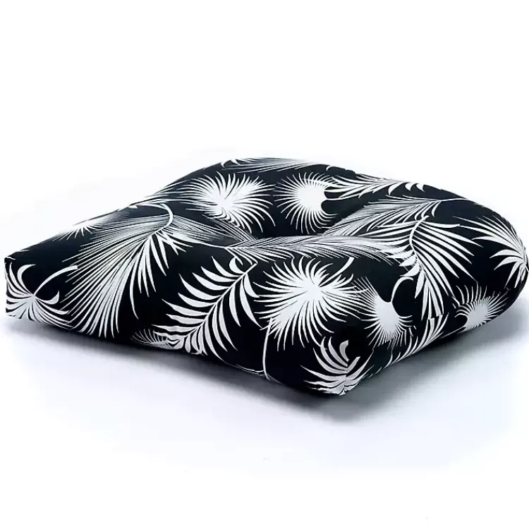 Kirklands Home Outdoor Cushions & Pillows|and White Floral Outdoor Chair Cushion Black