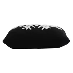 Black and White Snowflake Christmas Pillow Christmas Pillows