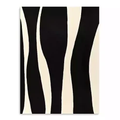 Kirklands Home Canvas Art|Black and White Striped Canvas Art Print Multi