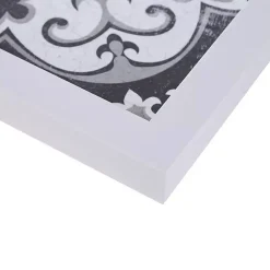 Kirklands Home Framed Art|Black and White Tile Framed Art Prints, Set of 3