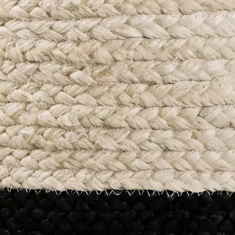 Hot Black and White Woven Basket with Tassel, 19 in. Baskets & Boxes