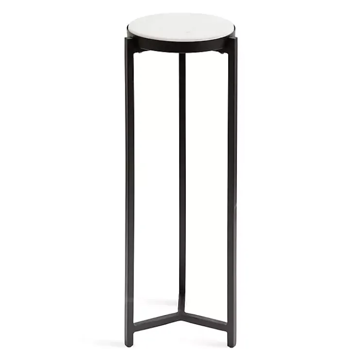 Kirklands Home Accent & End Tables|Angular Marble Accent Table Black