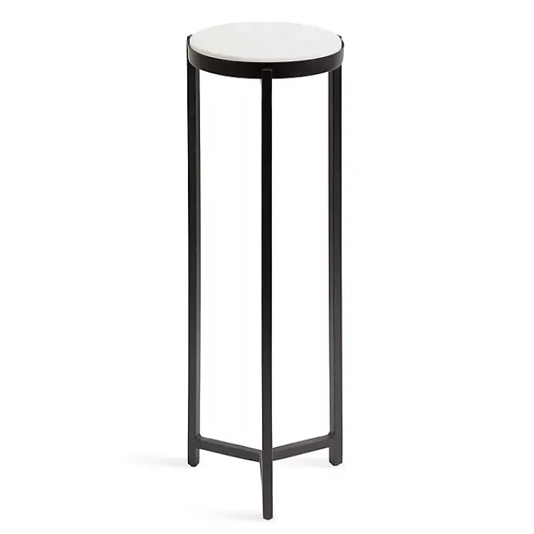 Kirklands Home Accent & End Tables|Angular Marble Accent Table Black