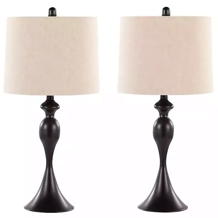 Kirklands Home Table Lamps|Ashland Table Lamps, Set of 2 Black
