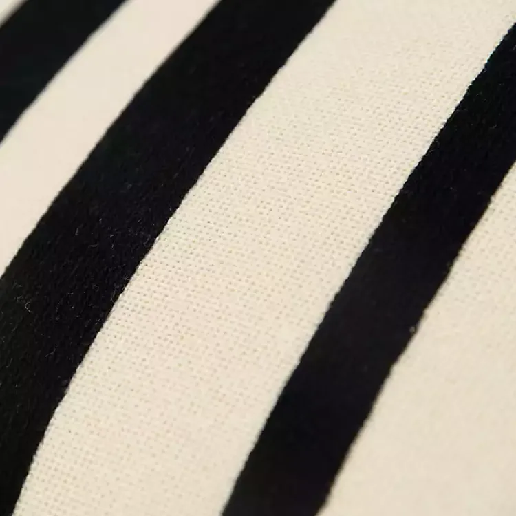 New Black Asymmetrical Linear Throw Pillow Pillows