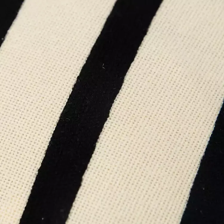 New Black Asymmetrical Linear Throw Pillow Pillows