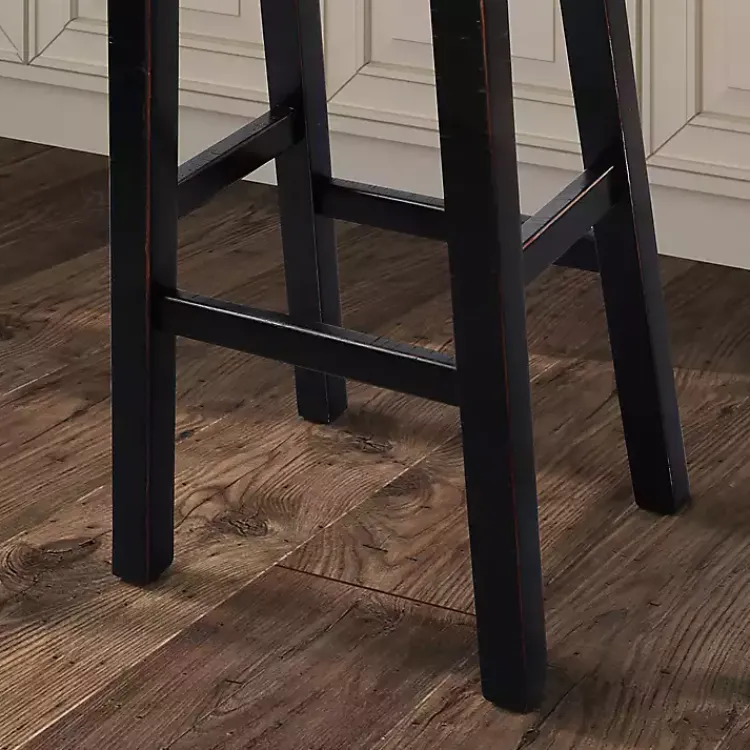 Kirklands Home Bar Stools & Counter Height Stools|Backless Cooper Counter Stools, Set of 2 Black