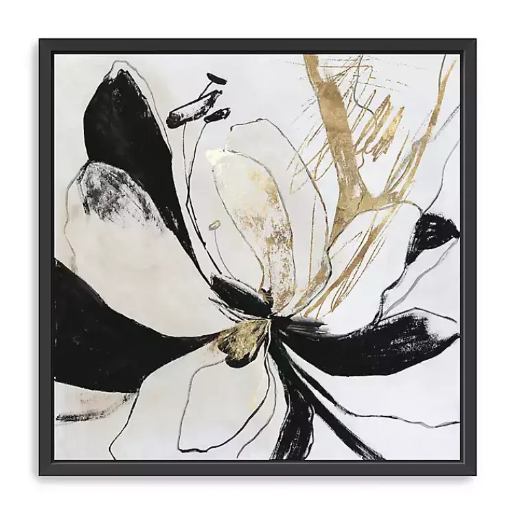 Kirklands Home Framed Art|Black Bloom II Framed Canvas Art Print