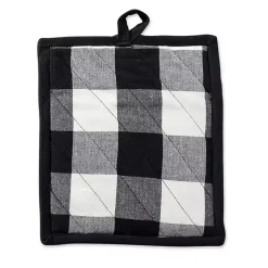 Kirklands Home Kitchen Accessories|Black Buffalo Check 3-pc. Potholder & Towel Set