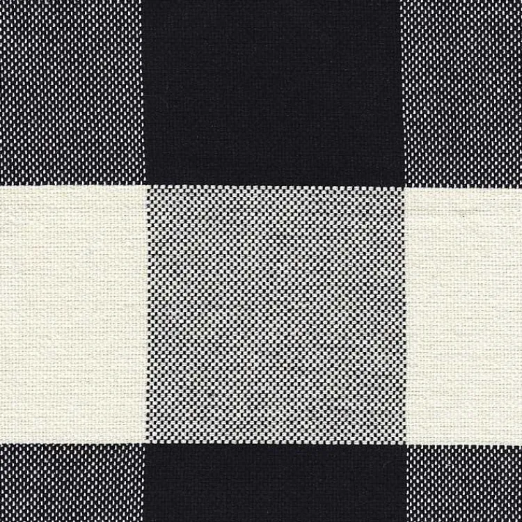 Kirklands Home Benches & Ottomans|Black Buffalo Check Storage Bench