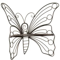 Kirklands Home Outdoor Seating|Butterfly Metal Patio Chair Black