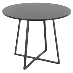 Kirklands Home Dining Tables|Canary Cosmo Round Dining Table Black