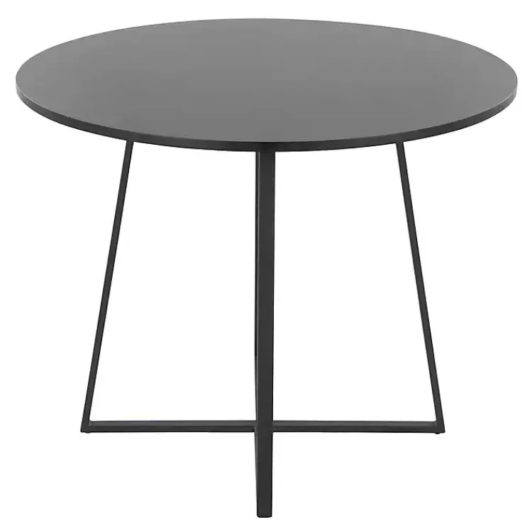 Kirklands Home Dining Tables|Canary Cosmo Round Dining Table Black