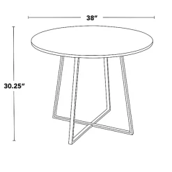 Kirklands Home Dining Tables|Canary Cosmo Round Dining Table Black