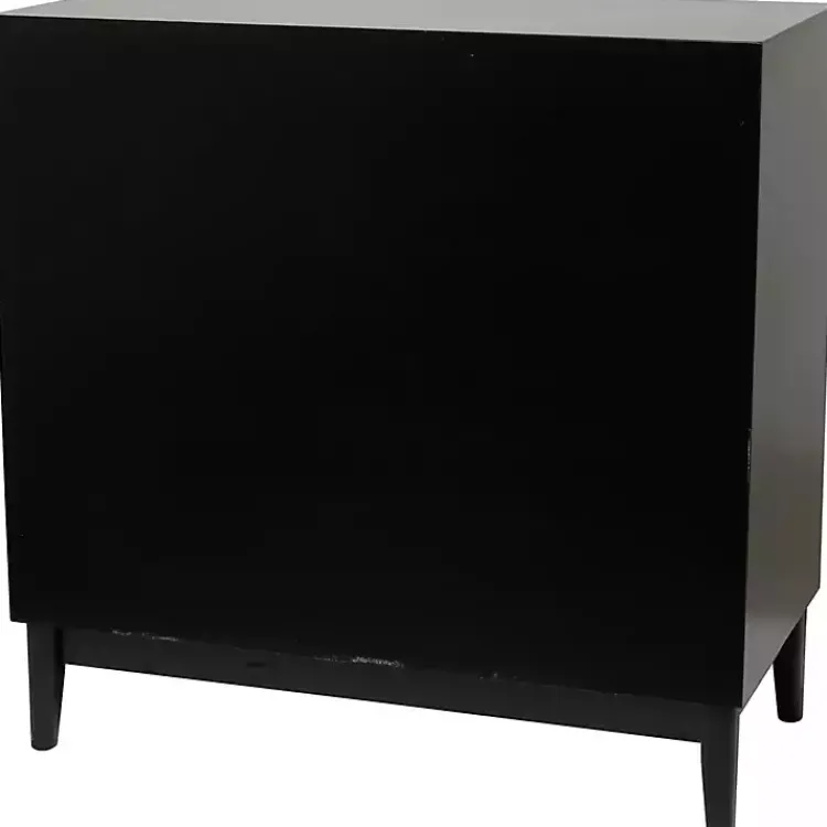 Kirklands Home Cabinets & Sideboards|Black Cane 2-Door Media Cabinet